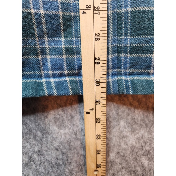 Cabelas Mens Large Flannel Button Up Shirt Jacket Shacket Size L - Picture 10 of 15